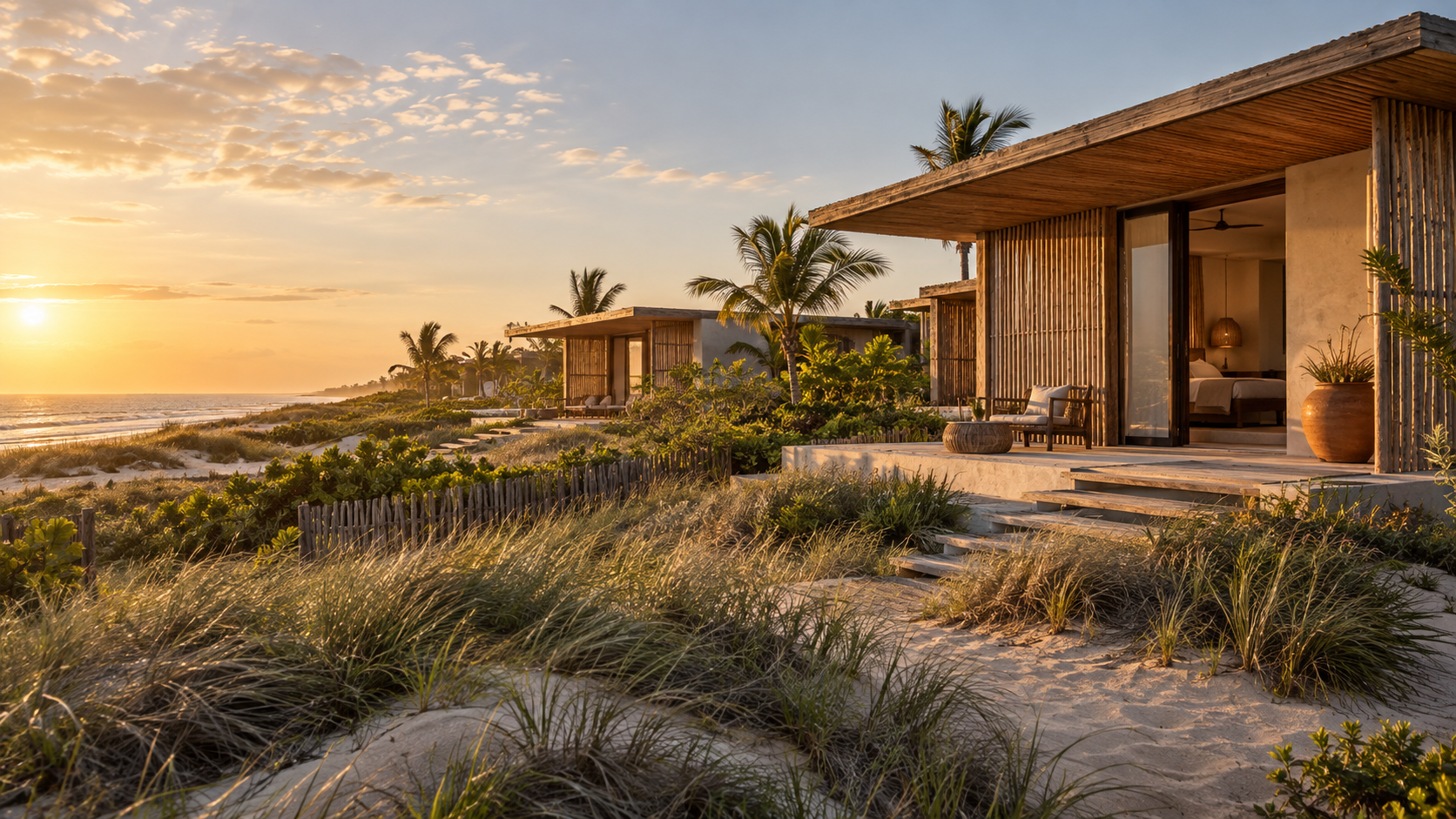 Ouidah Coast Houses — illustrative architectural concept